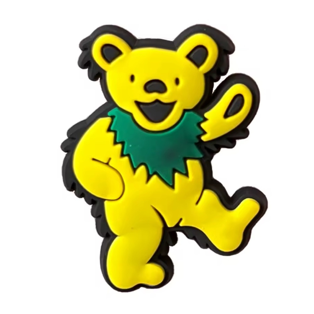 Colorful Grateful Dead Set of 10 Random Croc  Charms FREE Bear Patch w/purchase - Picture 15 of 15